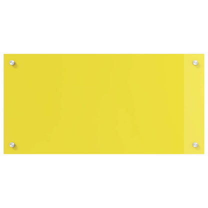 Schienale da cucina Giallo 80 x 40 cm vetro temperato