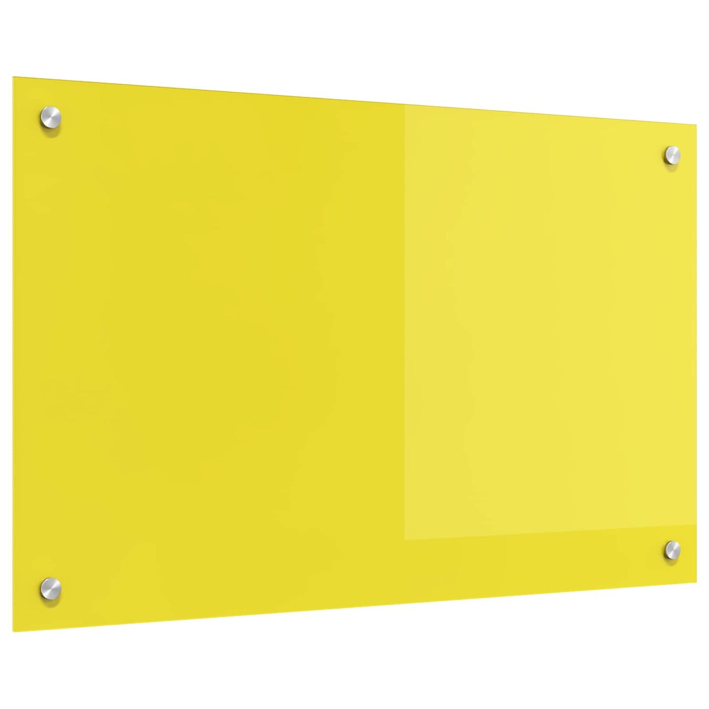 Schienale da cucina Giallo 80 x 50 cm vetro temperato