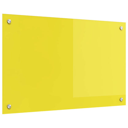 Schienale da cucina Giallo 80 x 50 cm vetro temperato