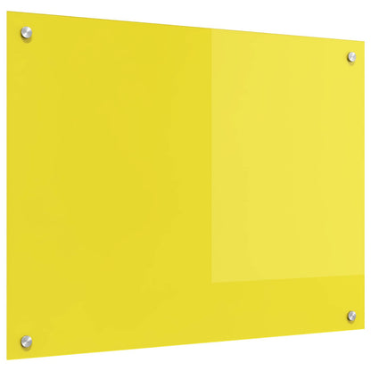 Schienale da cucina Giallo 80 x 60 cm vetro temperato