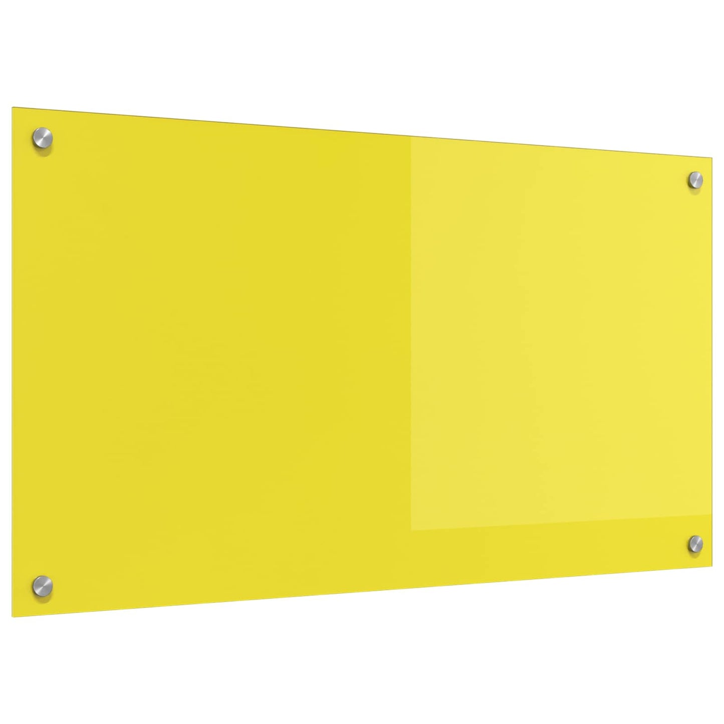 Schienale da cucina Giallo 90 x 50 cm vetro temperato