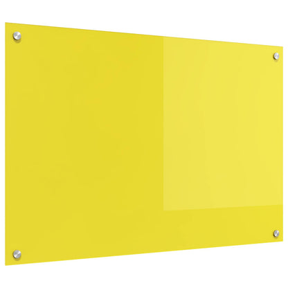 Schienale da cucina Giallo 90 x 60 cm vetro temperato