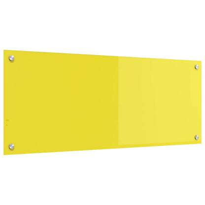 Schienale da cucina Giallo 100 x 40 cm vetro temperato