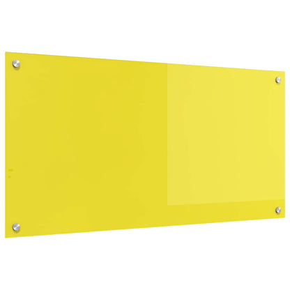Schienale da cucina Giallo 100 x 50 cm vetro temperato