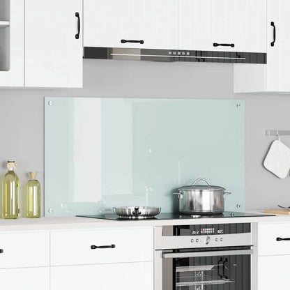Schienale da cucina Bianco 120 x 60 cm vetro temperato