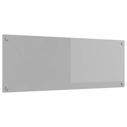 Schienale da cucina Grigio chiaro 110 x 40 cm vetro temperato