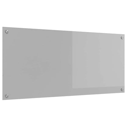 Schienale da cucina Grigio chiaro 110 x 50 cm vetro temperato