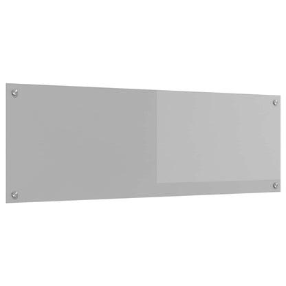 Schienale da cucina Grigio chiaro 120 x 40 cm vetro temperato
