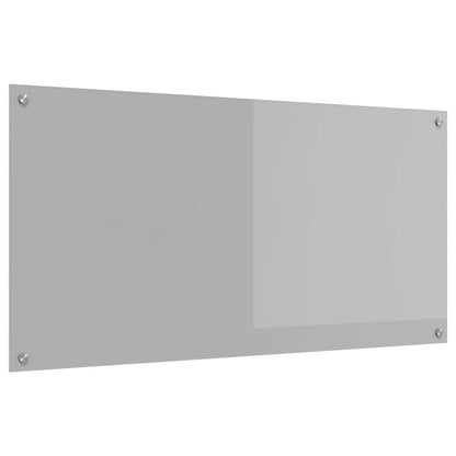 Schienale da cucina Grigio chiaro 120 x 60 cm vetro temperato
