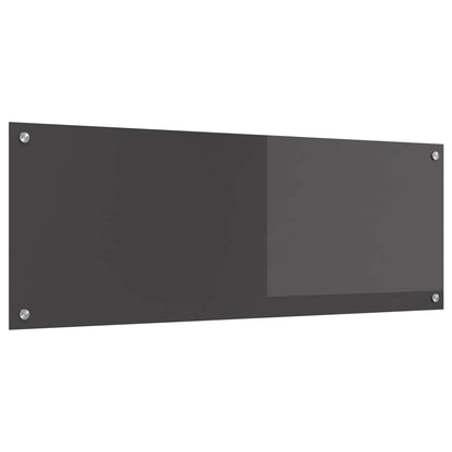Schienale da cucina Grigio scuro 110 x 40 cm vetro temperato