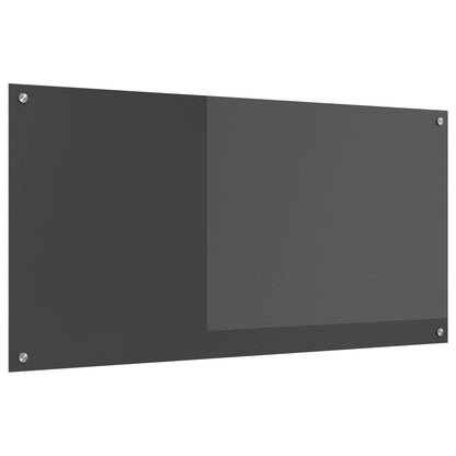 Schienale da cucina Grigio scuro 120 x 60 cm vetro temperato