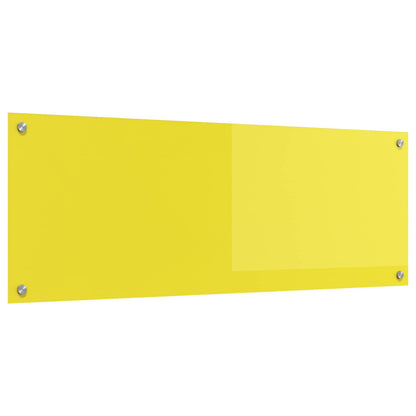 Schienale da cucina Giallo 110 x 40 cm vetro temperato