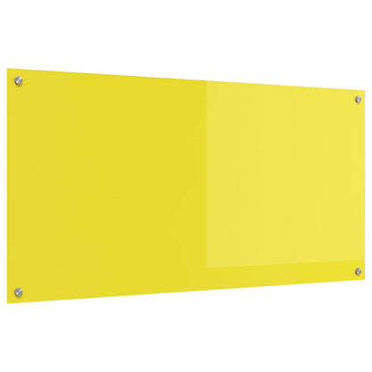 Schienale da cucina Giallo 120 x 60 cm vetro temperato