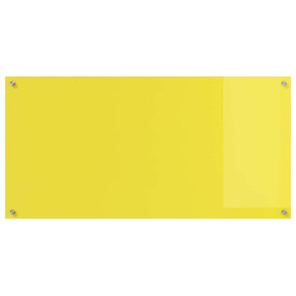 Schienale da cucina Giallo 120 x 60 cm vetro temperato