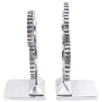 Fermalibri 2 pcs Argento 10 x 10 x 22 cm Alluminio