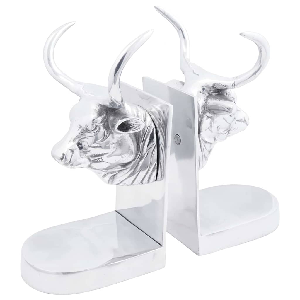 Fermalibri 2 pcs Argento 17 x 15 x 27 cm Alluminio