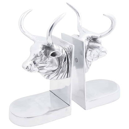 Fermalibri 2 pcs Argento 17 x 15 x 27 cm Alluminio