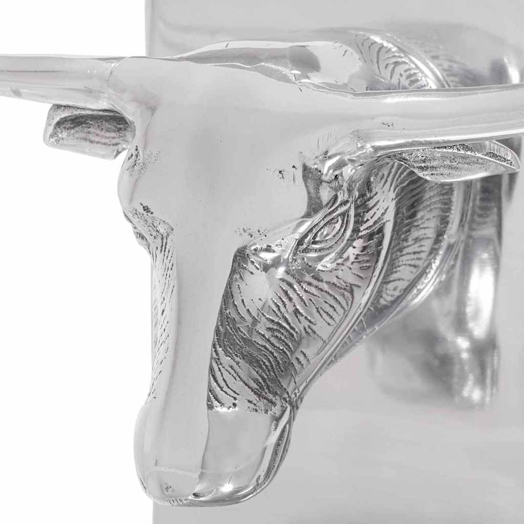 Fermalibri 2 pcs Argento 21,5 x 15,5 x 20 cm Alluminio