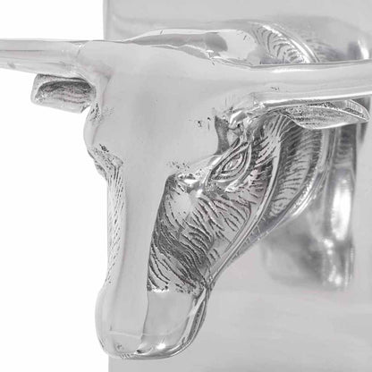 Fermalibri 2 pcs Argento 21,5 x 15,5 x 20 cm Alluminio