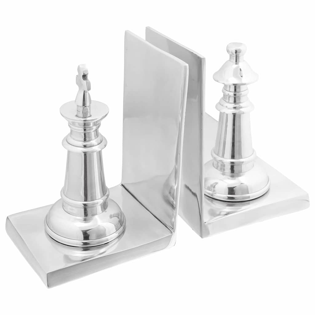 Fermalibri 2 pcs Argento 11 x 12 x 19,5 cm Alluminio
