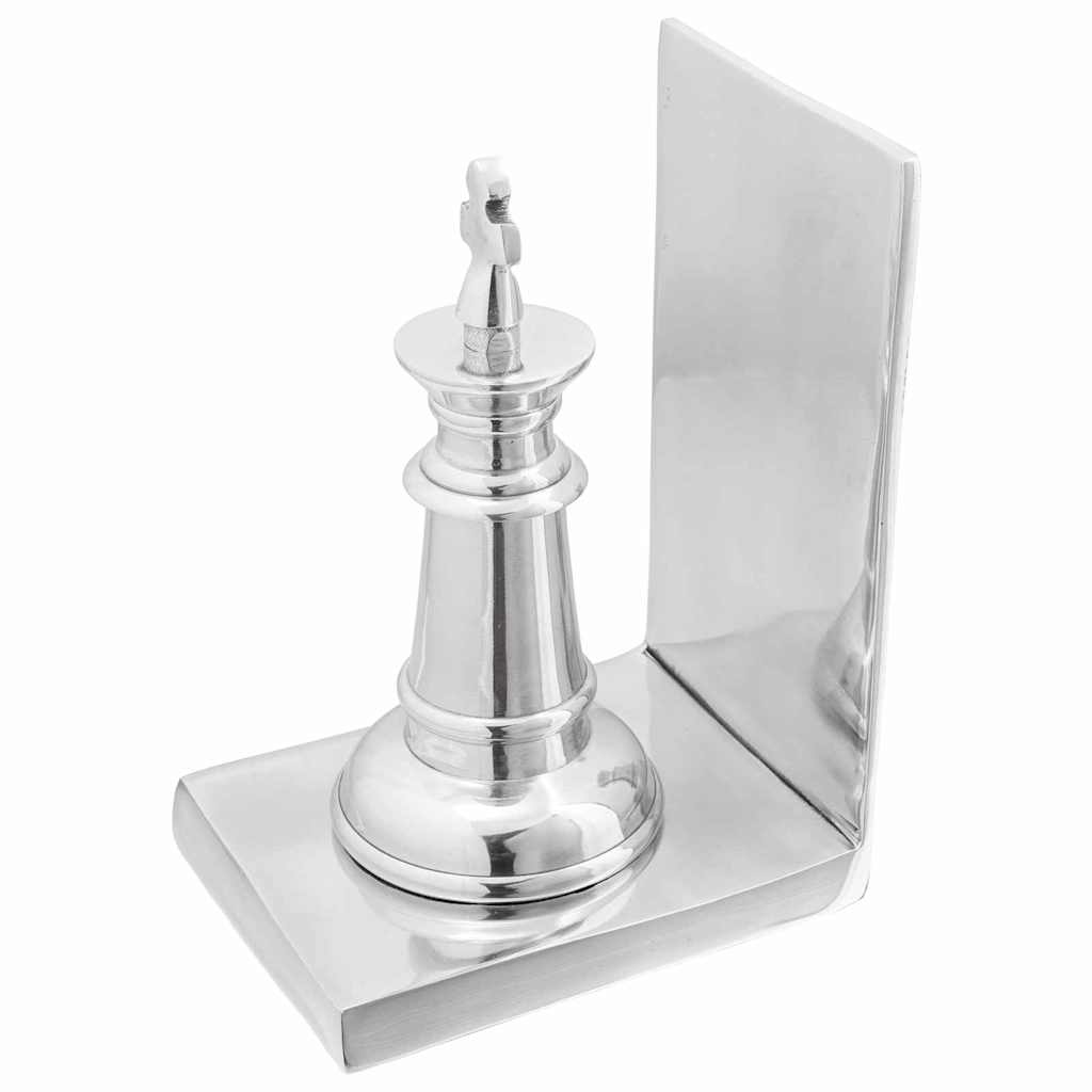 Fermalibri 2 pcs Argento 11 x 12 x 19,5 cm Alluminio