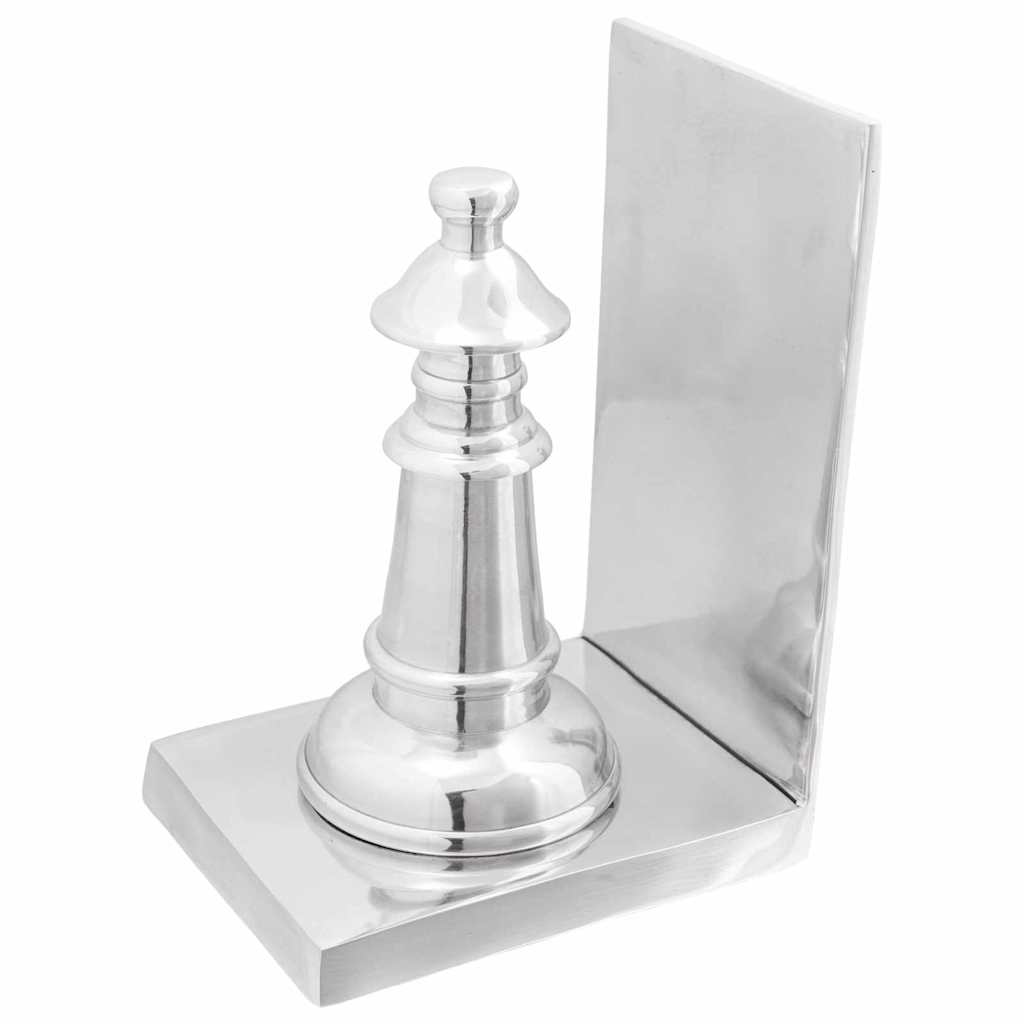 Fermalibri 2 pcs Argento 11 x 12 x 19,5 cm Alluminio