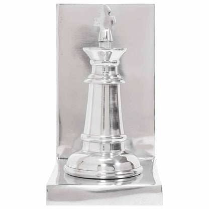Fermalibri 2 pcs Argento 11 x 12 x 19,5 cm Alluminio