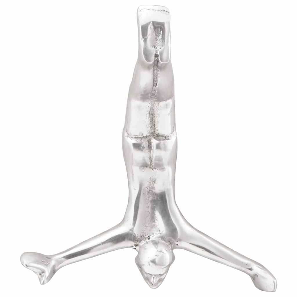 Scultura Argento 22 x 8 x 25 cm Alluminio