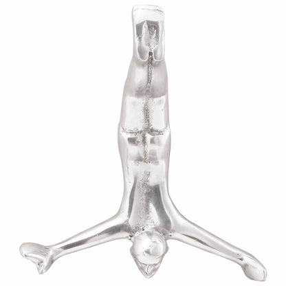 Scultura Argento 22 x 8 x 25 cm Alluminio