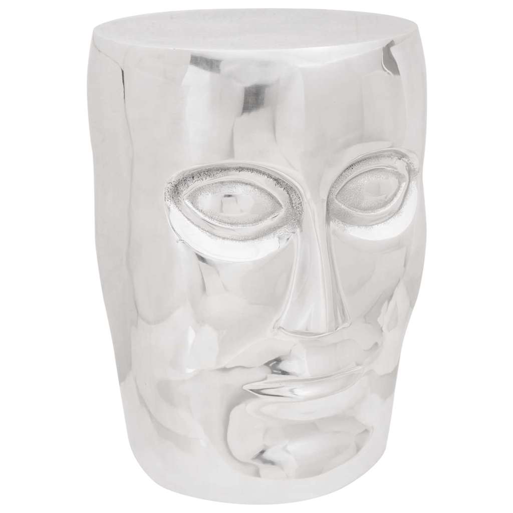 Pouf Argento Alluminio