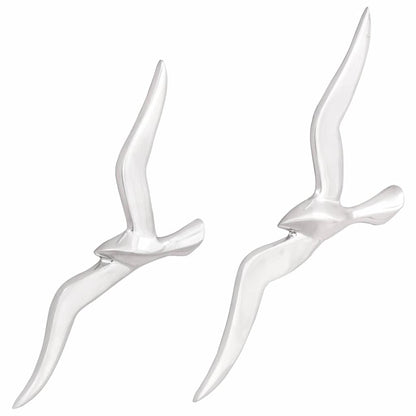 Gabbiano 2 pcs Argento Alluminio
