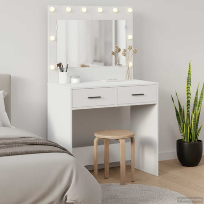 Tavolo da Trucco Bianco 78,5 x 41 x 135 cm Legno multistrato