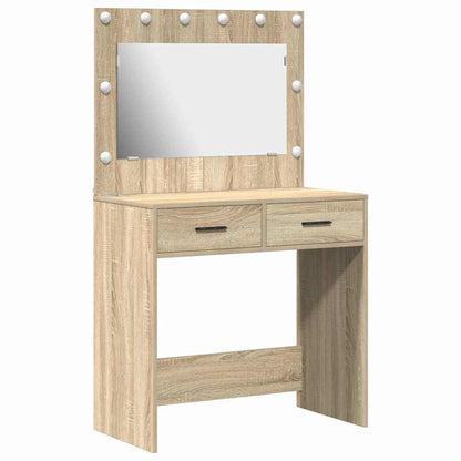Tavolo da Trucco con cassetto Rovere Sonoma 78,5 x 41 x 135 cm