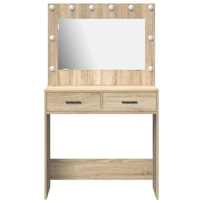 Tavolo da Trucco con cassetto Rovere Sonoma 78,5 x 41 x 135 cm