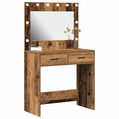 Tavolo da Trucco con cassetto Legno vecchio 78,5 x 41 x 135 cm