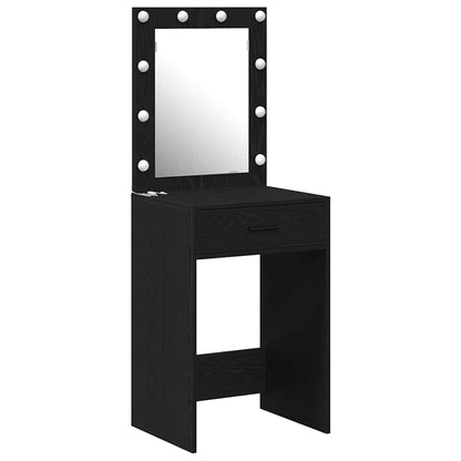 Tavolo da Trucco Rovere Nero 50 x 41 x 135 cm Legno multistrato
