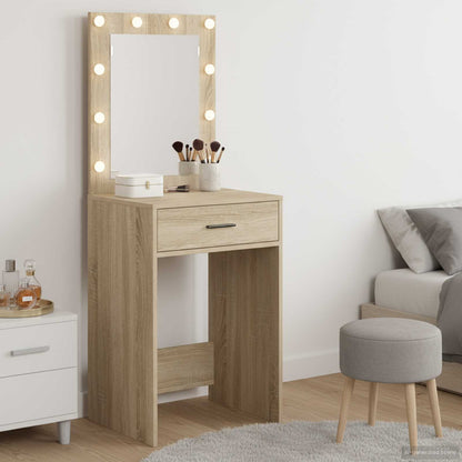 Tavolo da Trucco con cassetto Rovere Sonoma 50 x 41 x 135 cm