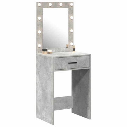 Tavolo da Trucco con cassetto Grigio cemento 50 x 41 x 135 cm