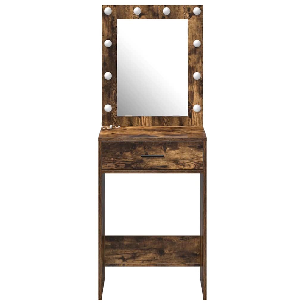 Tavolo da Trucco Rovere fumÃ© 50 x 41 x 135 cm Legno multistrato