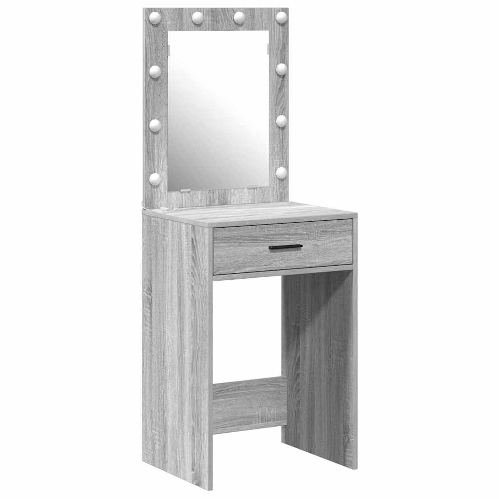 Tavolo da Trucco con cassetto Grigio Sonoma 50 x 41 x 135 cm