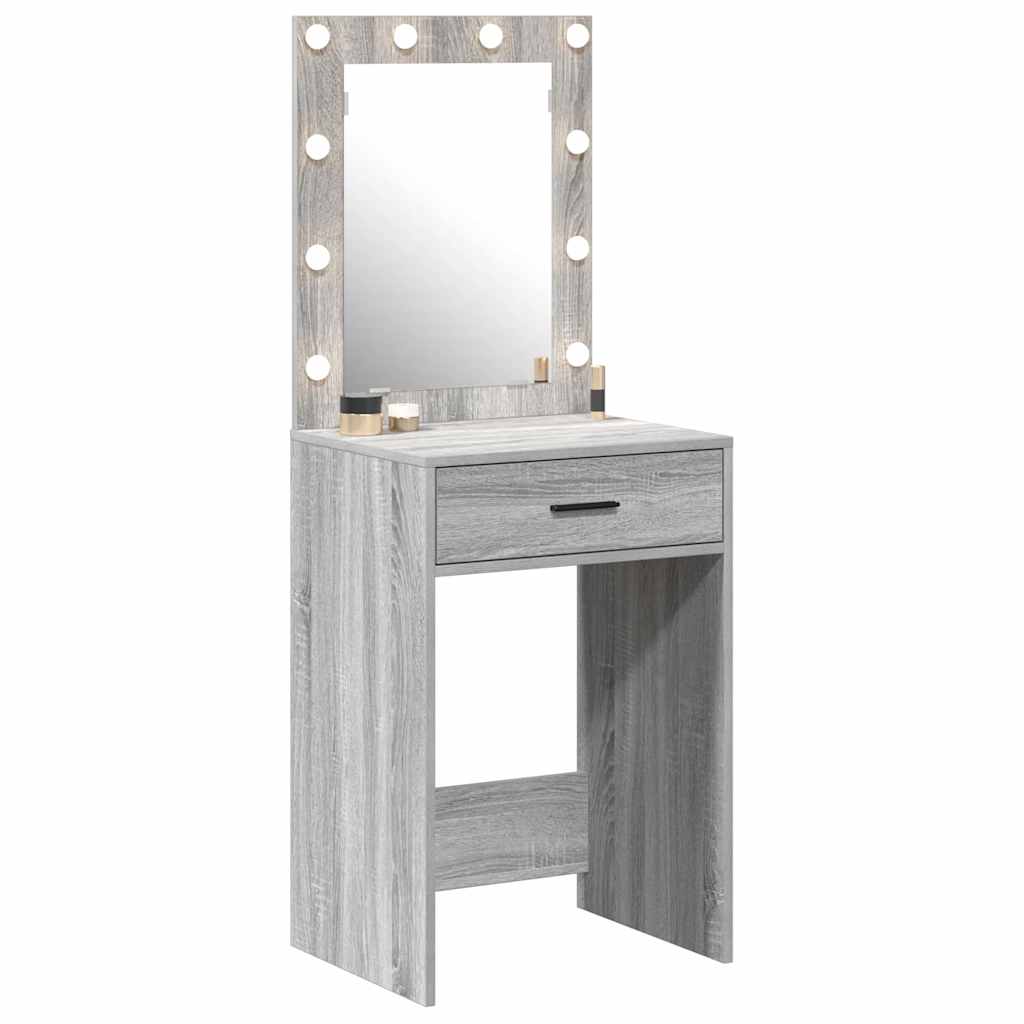 Tavolo da Trucco con cassetto Grigio Sonoma 50 x 41 x 135 cm