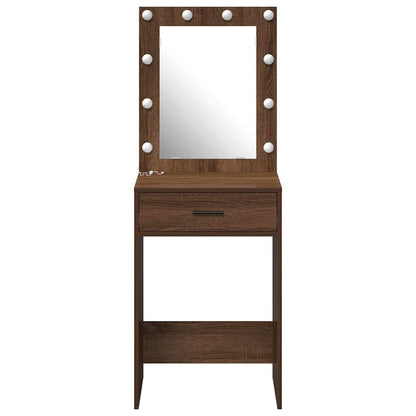 Tavolo da Trucco con cassetto Rovere Marrone 50 x 41 x 135 cm