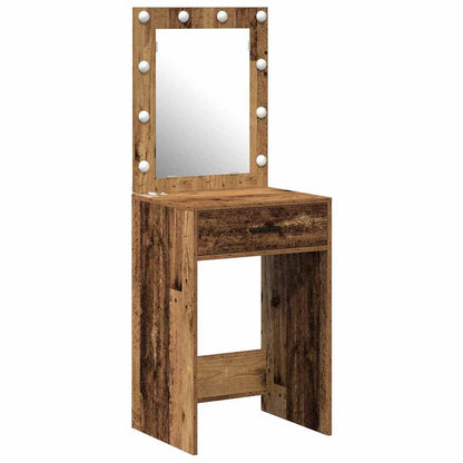 Tavolo da Trucco con cassetto Legno vecchio 50 x 41 x 135 cm