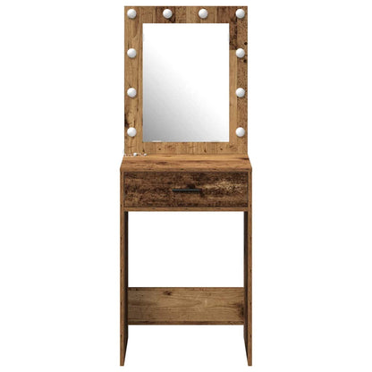 Tavolo da Trucco con cassetto Legno vecchio 50 x 41 x 135 cm