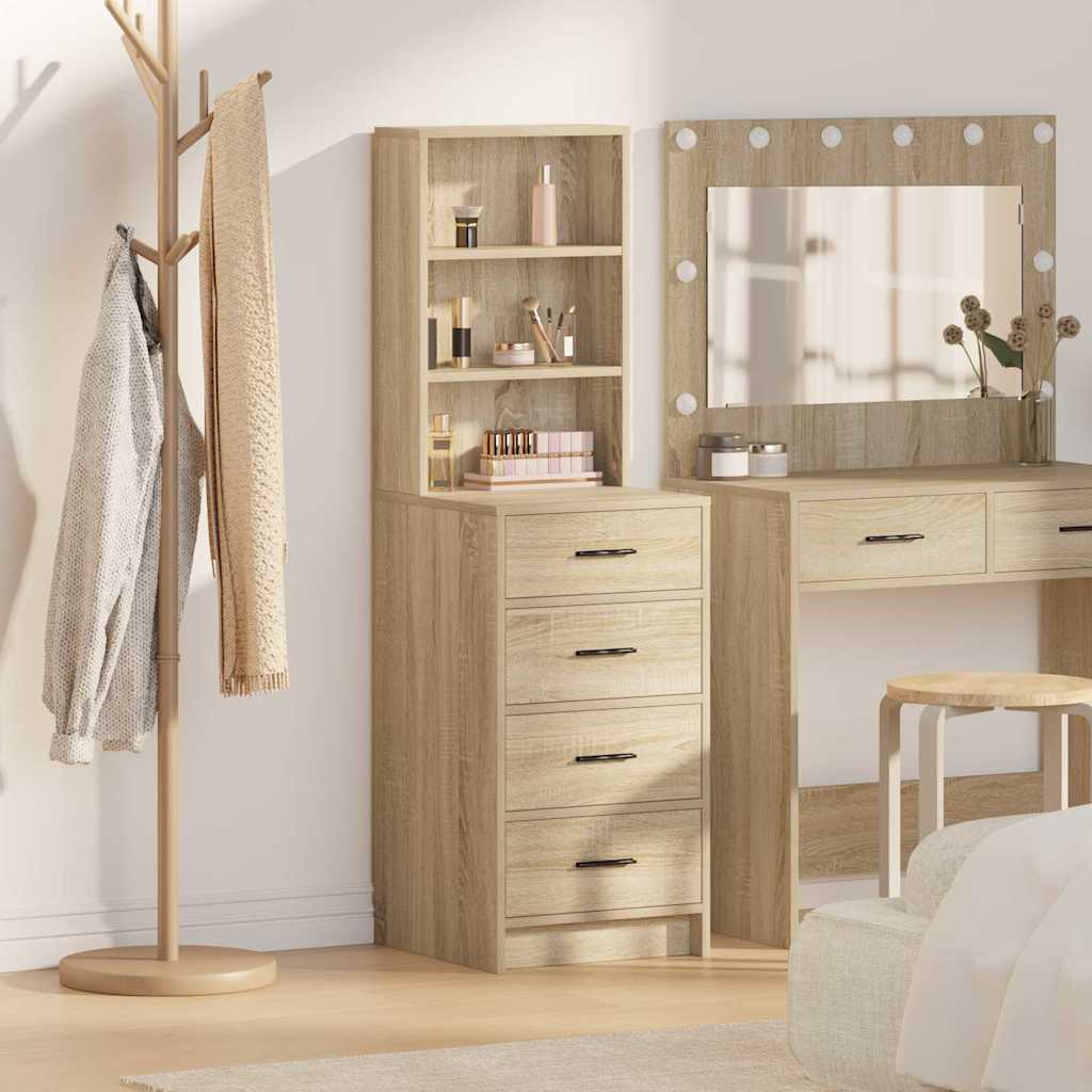 Credenza rovere sonoma 40 x 41 x 135 cm Legno multistrato