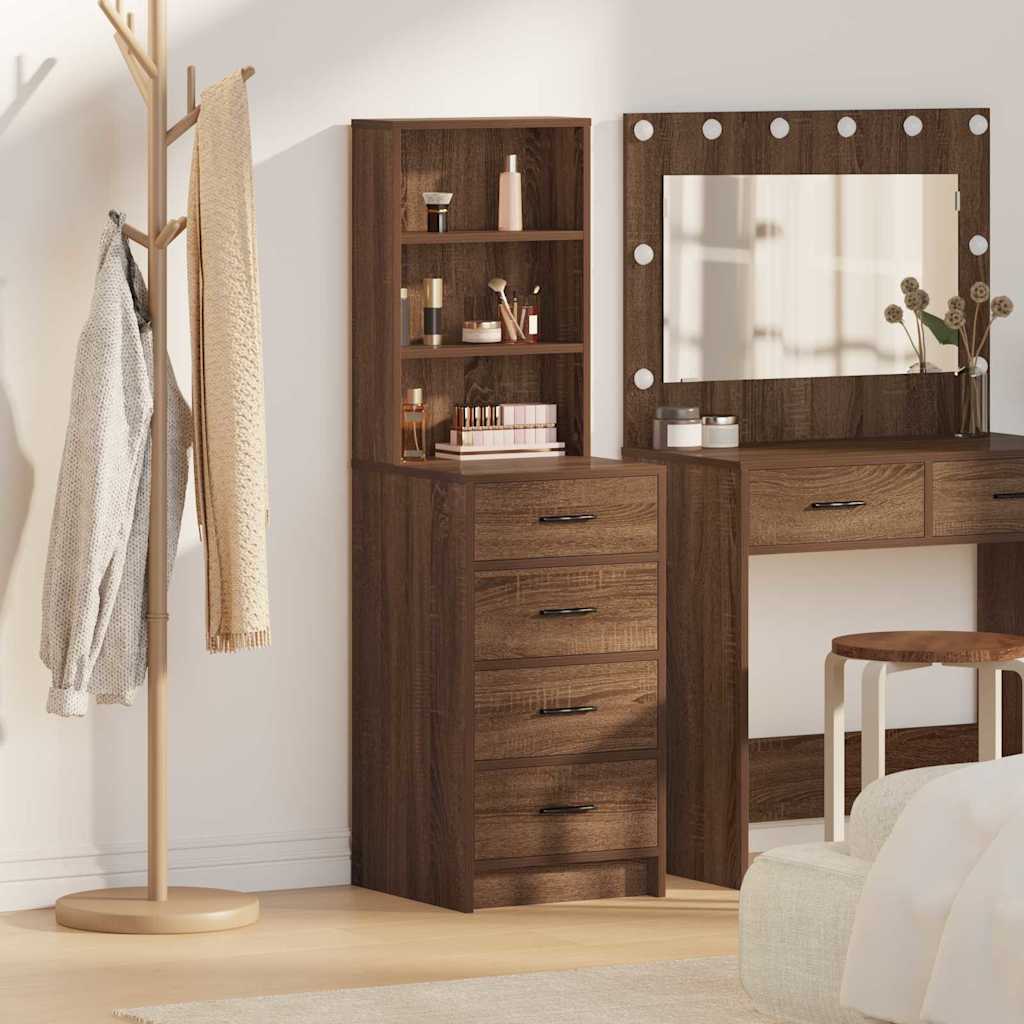 Credenza Rovere marrone 40 x 41 x 135 cm Legno multistrato