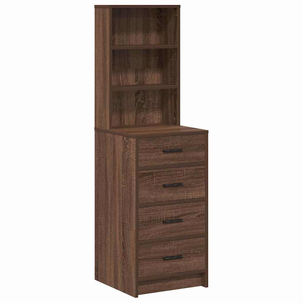 Credenza Rovere marrone 40 x 41 x 135 cm Legno multistrato