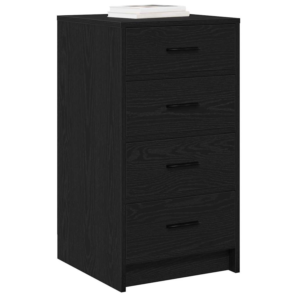 Credenza Rovere nero 40 x 41 x 75 cm Legno multistrato