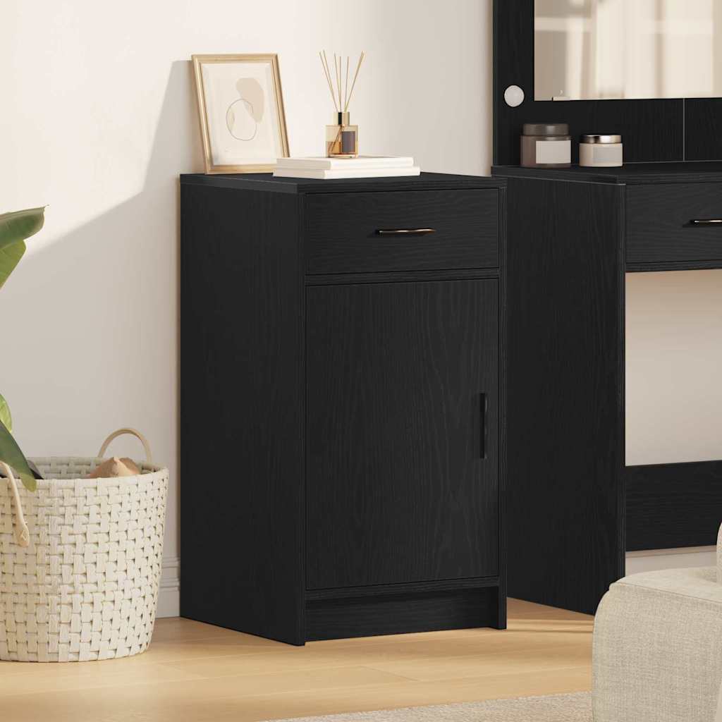 Credenza Rovere Nero 40 x 40.5 x 75 cm Legno multistrato