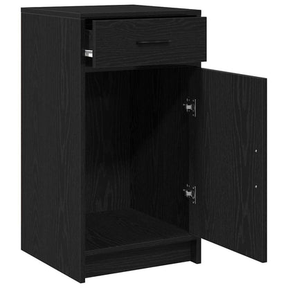 Credenza Rovere Nero 40 x 40.5 x 75 cm Legno multistrato